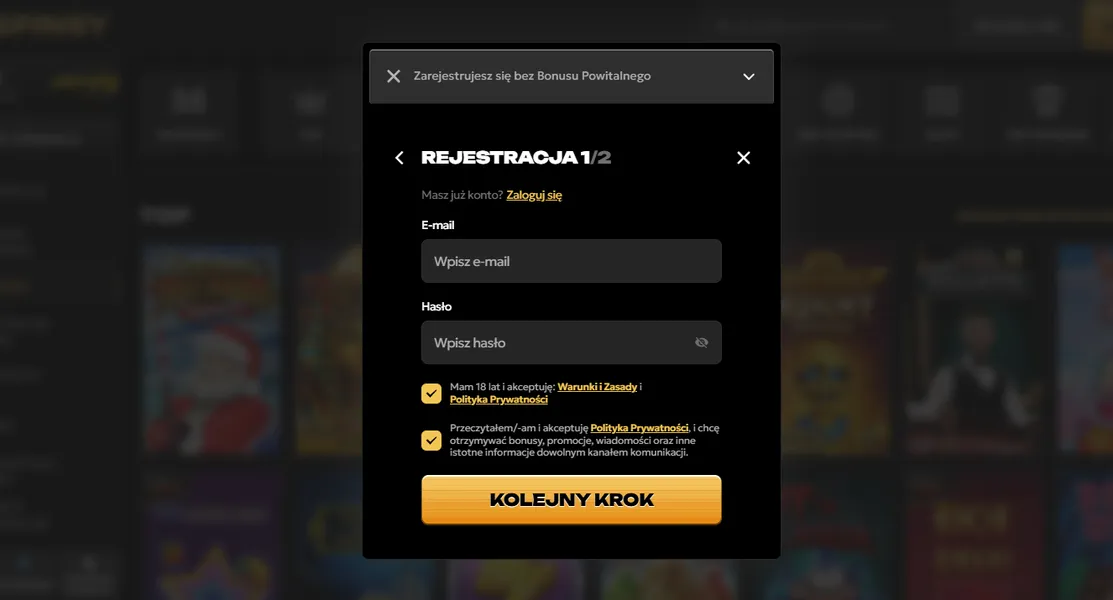 Rejestracja krok po kroku